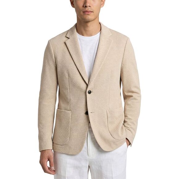 Theory MensClinton Grid Blazer Tan